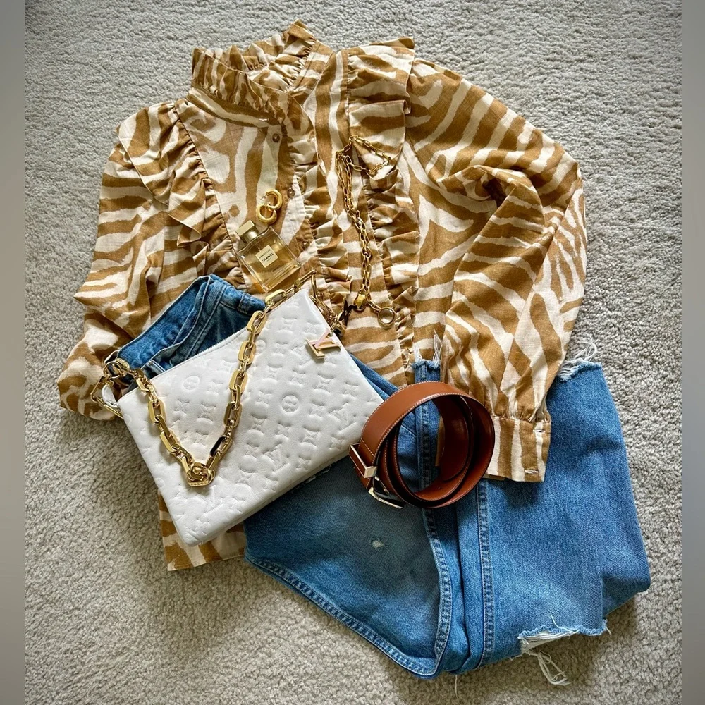 NWT | Sézane Jane Shirt in Zebra Print - Picture 10 of 12